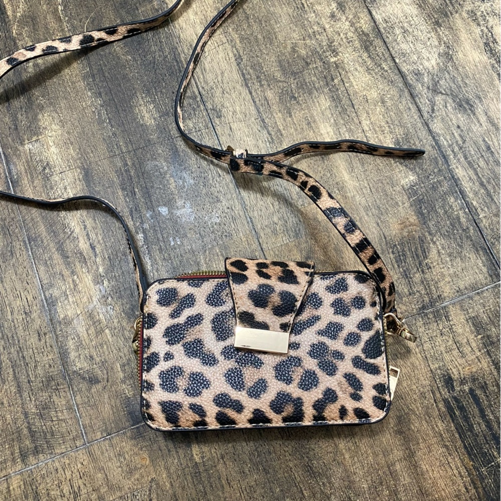 Leopard Print Crossbody Bag